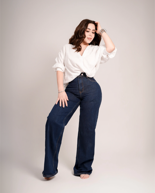 Wide Leg Tiro Alto
