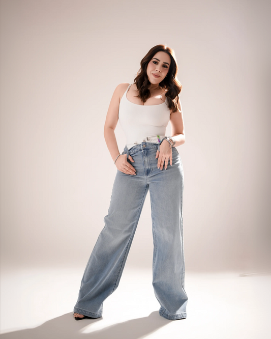 Wide leg doble cintura